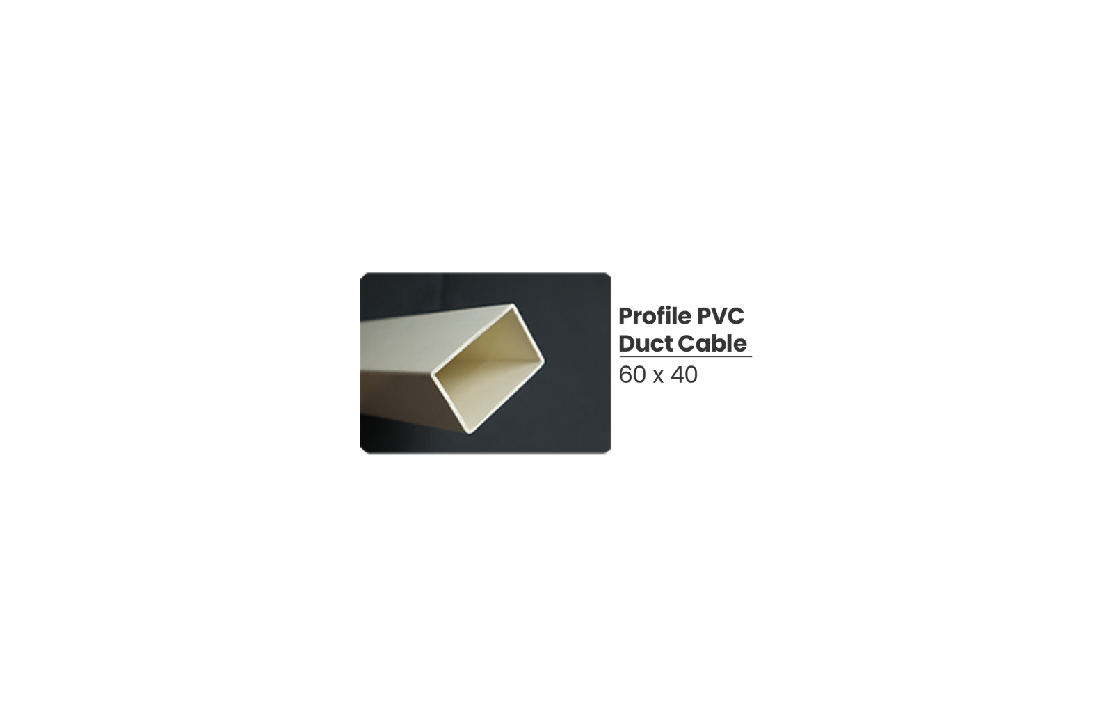 Profile PVC Duct Cable